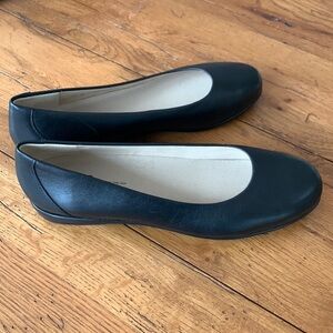 SAS Scenic Ballet Flat Women’s Black Leather Made in the USA NWOB Size 11 Slim